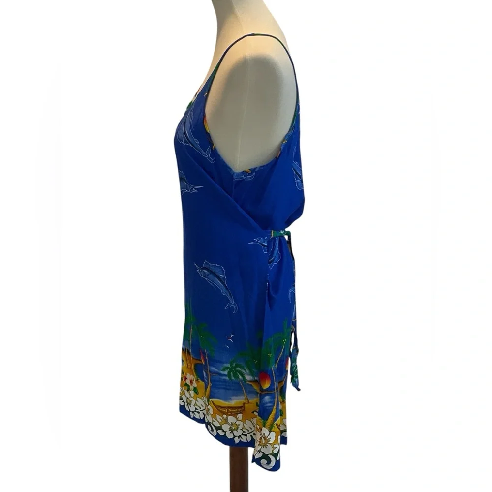 Blue Beach Midi‎ Dress or Beach Coverup